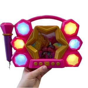 Trolls Karaoke Machine Bluetooth Speaker with Microphone for Kids Portable Fun
